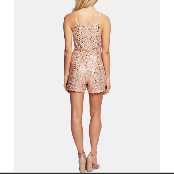 CeCe Desert Floral Sequin Romper - Picture 6 of 8